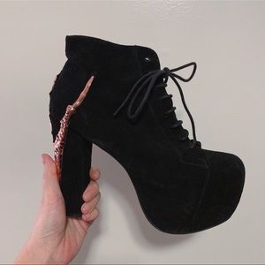 Jeffrey Campbell Lita copper claw heels